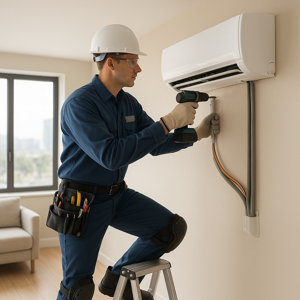 Installation thermopompe murale